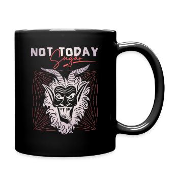 Devil-Devil, funny saying Not-Today-Satan - Full Colour Mug - black - Right