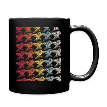 Falcon Trains Falkenjagd Trains Hawks - Tasse einfarbig - Schwarz - Rechts