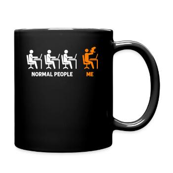 Falkenzüge Falkenjagd Züge Falken - Tasse einfarbig - Schwarz - Rechts