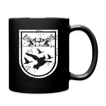 Vintage Quiver Bow Arrow Archery Hunting Designs - Full Colour Mug - black - Right