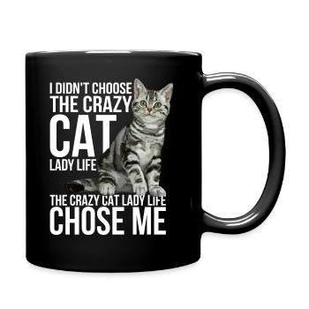 J’ai la vie de Crazy Cat Lady - Mug uni - noir - Droite