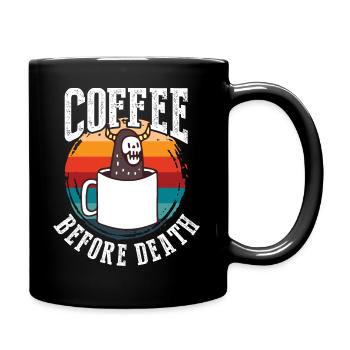 Le café avant la mort - Mug uni - noir - Droite