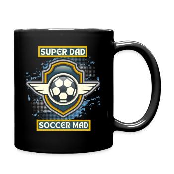 Soccer Dad, funny saying, soccer dad - Full Colour Mug - black - Right