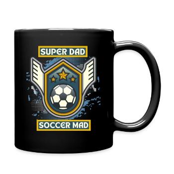 Soccer Dad, funny saying, soccer dad - Full Colour Mug - black - Right