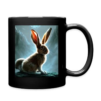 Hare - Full Colour Mug - black - Right