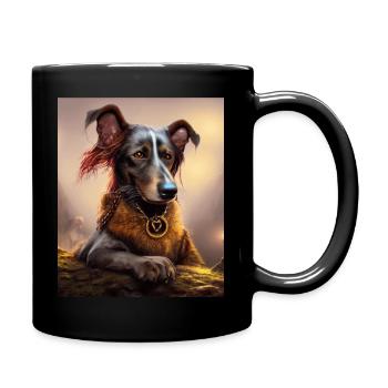 Chien - Mug uni - noir - Droite