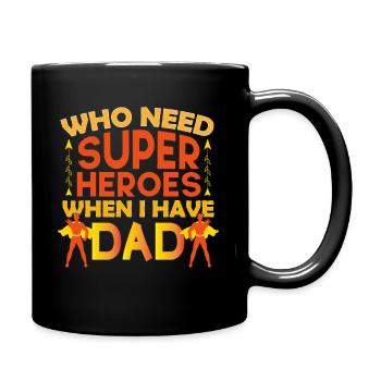 Vatertag Papa ist ein tolles Papa-Geschenk - Tasse einfarbig - Schwarz - Rechts