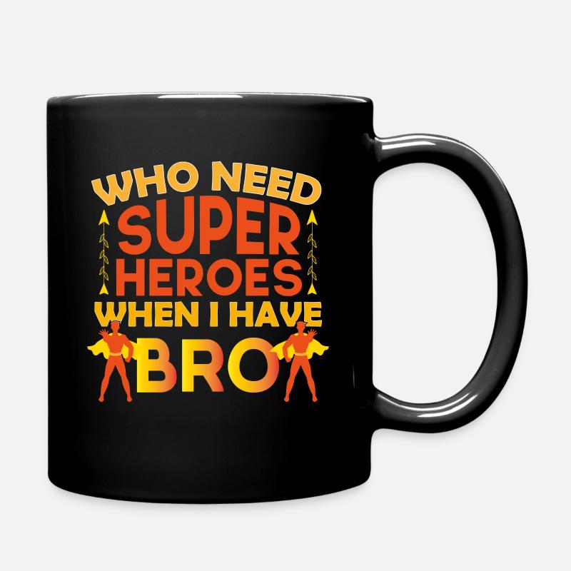 Frère frérot cadeau pour mon frère fort - Mug uni - noir