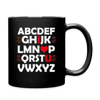 Valentine's Day Gift Girlfriend Boyfriend February - Full Colour Mug - black - Right