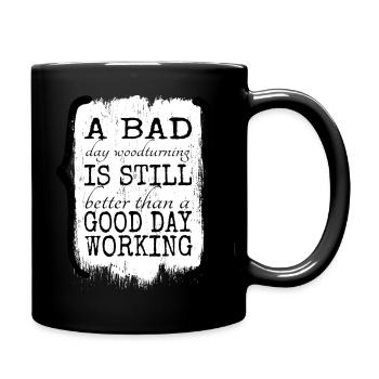 funny sayings present idea forestry - Full Colour Mug - black - Right