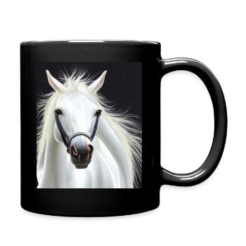 Cheval pour propriétaires de chevaux, motif de cheval - Mug uni - noir - Droite
