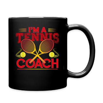 Tennis Coach Gift Tennis Coach The Best - Full Colour Mug - black - Right
