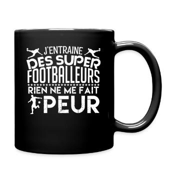 Football coach Cadeau coach Football Footballeur - Mug uni - noir - Droite