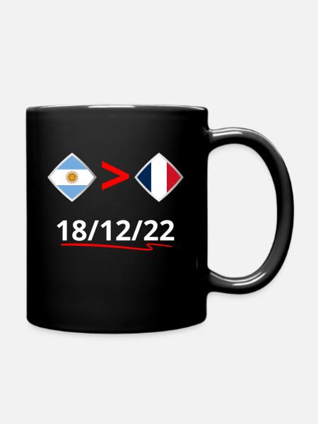 Argentine Championne du Monde 2022 Vs France - Mug uni - noir