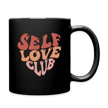 Self Love Club - Tasse einfarbig - Schwarz - Rechts
