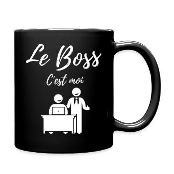 Le boss c'est moi - Mug uni - noir - Droite