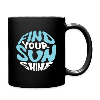 Find Your Sunshine - Full Colour Mug - black - Right