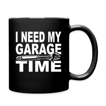 Mechaniker KFZ Auto Geschenkidee - Tasse einfarbig - Schwarz - Rechts