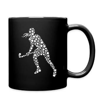 Joueuse de hockey sur gazon - Mug uni - noir - Droite