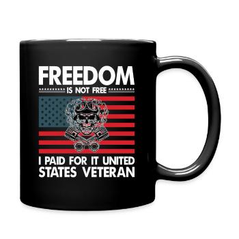 freedom is not free. - Tasse einfarbig - Schwarz - Rechts
