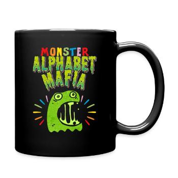 Monster Alphabet Mafia, LGBTQ, LGBTQ Pride Movement - Full Colour Mug - black - Right