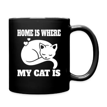 Cat Kitten Cat Pet Cat Hair Domestic Cat - Full Colour Mug - black - Right