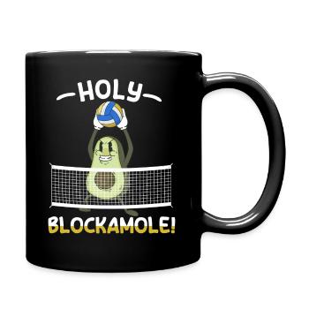 Holy Blockamole Volleyball Avocado - Tasse einfarbig - Schwarz - Rechts