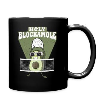 Holy Blockamole Volleyball Avocado - Tasse einfarbig - Schwarz - Rechts