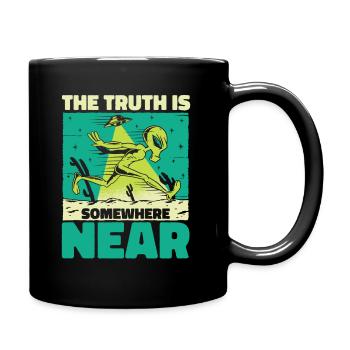 Alien UFO Aliens Außerirdischer - Full Colour Mug - black - Right