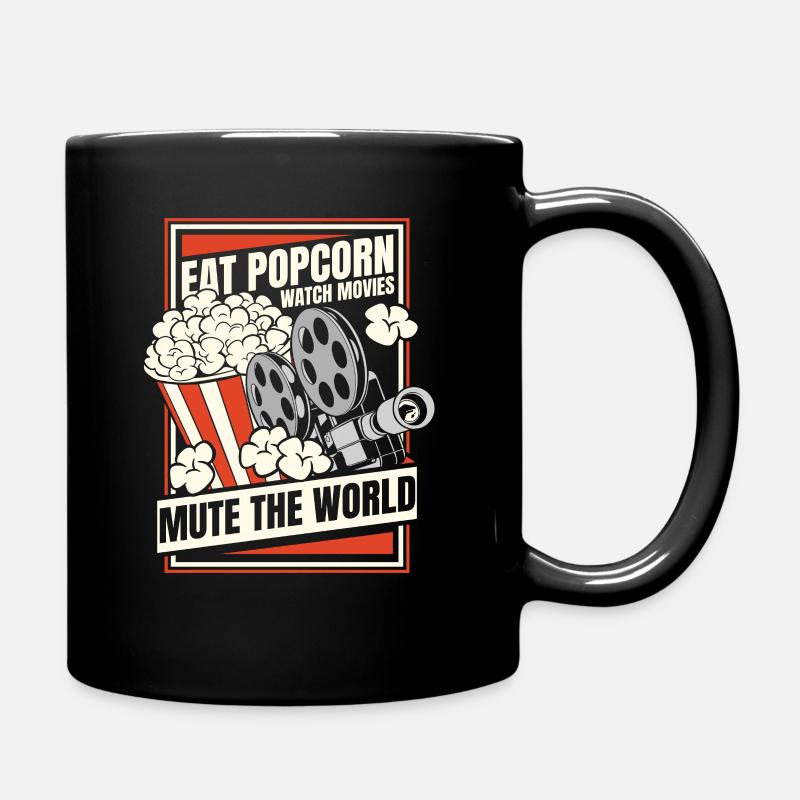 Popcorn Cinema Snack Soirée cinéma - Mug uni - noir