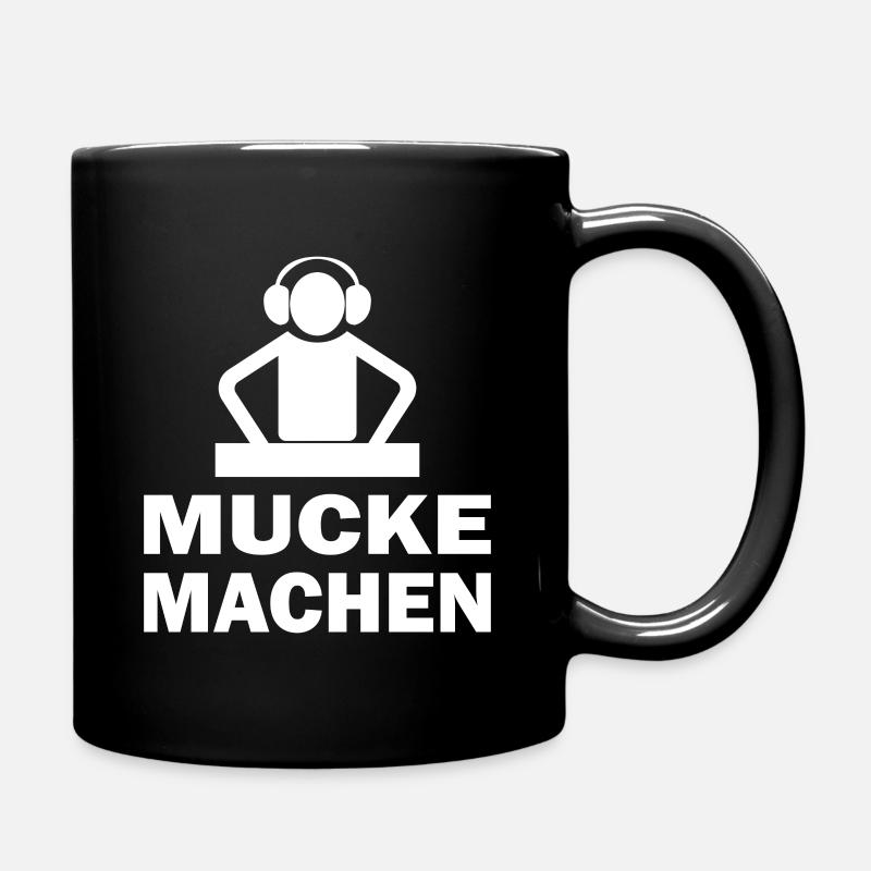 DJ Mucke machen Party und Disco Outfit - Tasse einfarbig - Schwarz