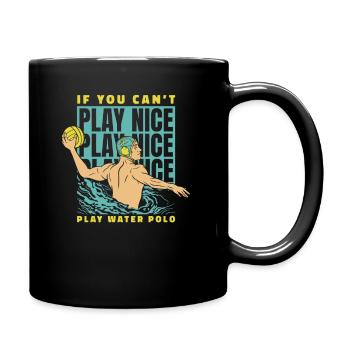 Wasserball Water Polo Sport - Full Colour Mug - black - Right