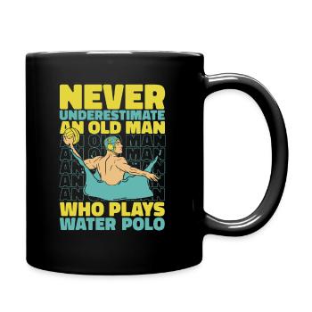Wasserball Water Polo Sport - Full Colour Mug - black - Right