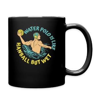 Wasserball Water Polo Sport - Full Colour Mug - black - Right