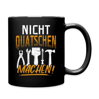 Handwerker Spruch Handwerker Meister Maler Maurer - Tasse einfarbig - Schwarz - Rechts