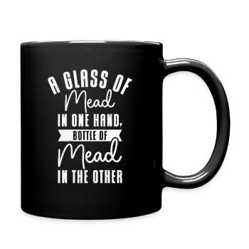 Honig Wein Met Biene Hausbrauer Viking Renaissance - Tasse einfarbig - Schwarz - Rechts
