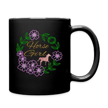 Horse Riding Riding Club Gift Idea - Full Colour Mug - black - Right