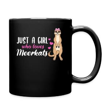 Meerkat Saying Gift Ladies Girl - Full Colour Mug - black - Right