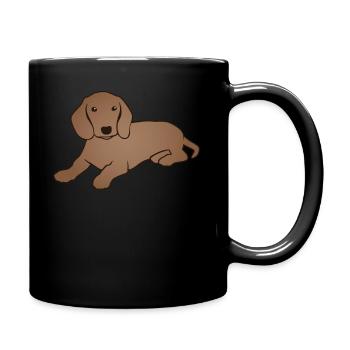 Teckel Chien Teckel Chien Amoureux Cadeau - Mug uni - noir - Droite