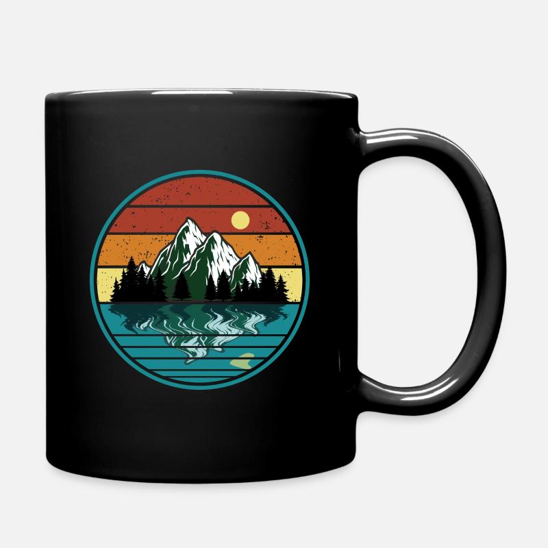 Mountains Panorama - Full Colour Mug - black