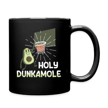 Holy Dunkamole Basketball Streetball Avocado - Full Colour Mug - black - Right