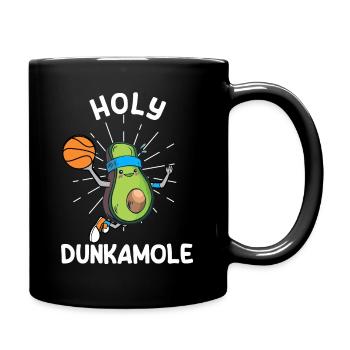 Holy Dunkamole Basketball Streetball Avocado - Full Colour Mug - black - Right