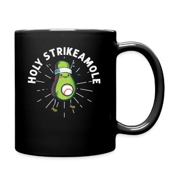 Holy Strikeamole Baseball Softball Avocat - Mug uni - noir - Droite