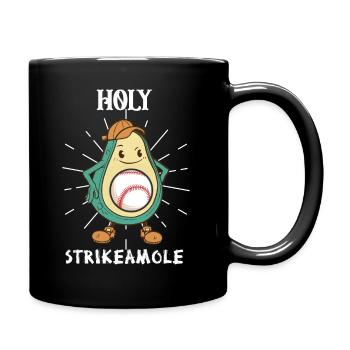 Holy Strikeamole Baseball Softball Avocat - Mug uni - noir - Droite
