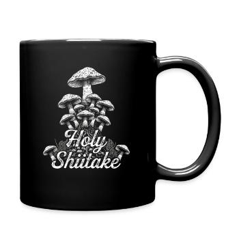 Shiitake Pilz Wald Pilz Shiitake Moral Vegan Umami - Tasse einfarbig - Schwarz - Rechts