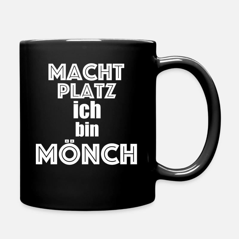 bin Mönch Karneval Fasching Kostüm - Tasse einfarbig - Schwarz