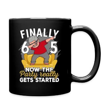 65th birthday man 65 years old 65th 65er grandpa - Full Colour Mug - black - Right