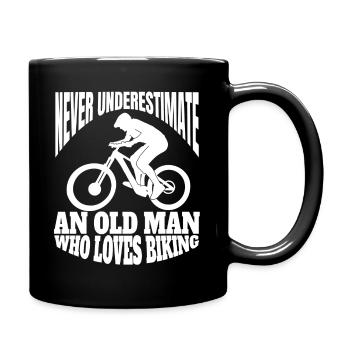 Vélo Cyclisme Cyclisme Circuit en VTT - Mug uni - noir - Droite