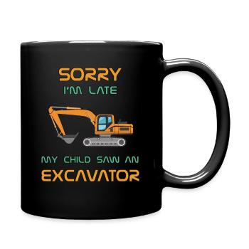 Sorry I'm Late - Parents Edition - Bagger - Full Colour Mug - black - Right