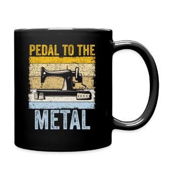 Pedal Zur Metallnähmaschine Quilten Frauen - Tasse einfarbig - Schwarz - Rechts